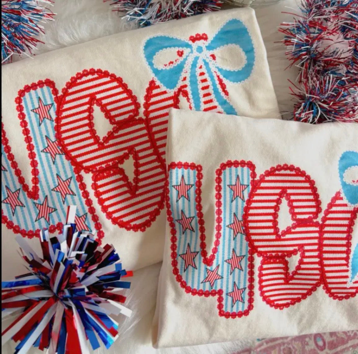 USA Patriotic Coquette Shirt